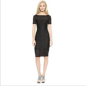Bec & Bridge Black Into the Mystic Eyelet Lattice Bandage Dress Size 4